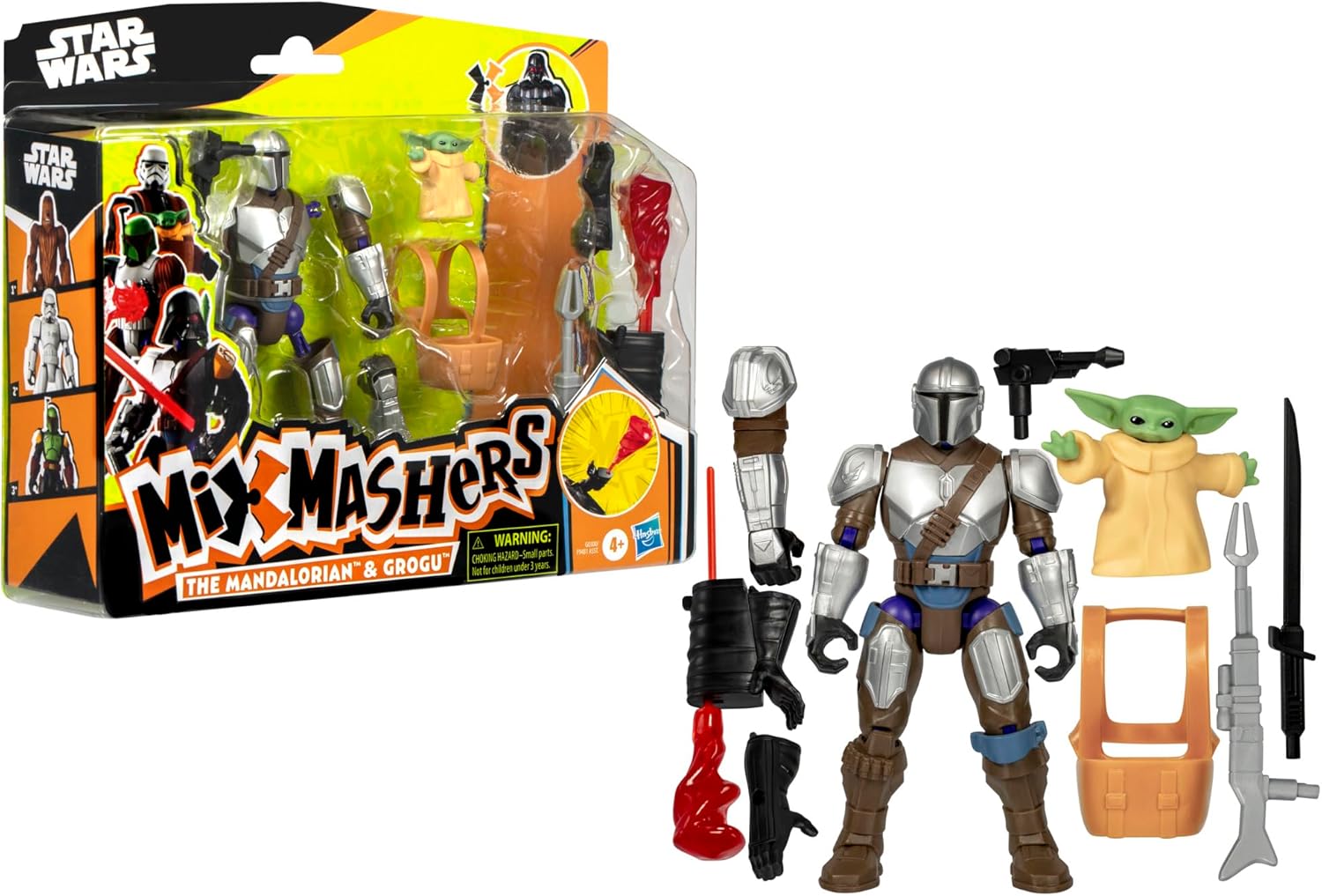 Figurine Deluxe MixMashers Star Wars Mandalorien et Grogu personnalisable – Image 3
