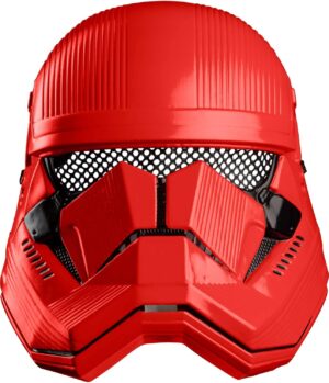 Demi-masque adulte Stormtrooper rouge Disney Star Wars Épisode 9, taille unique