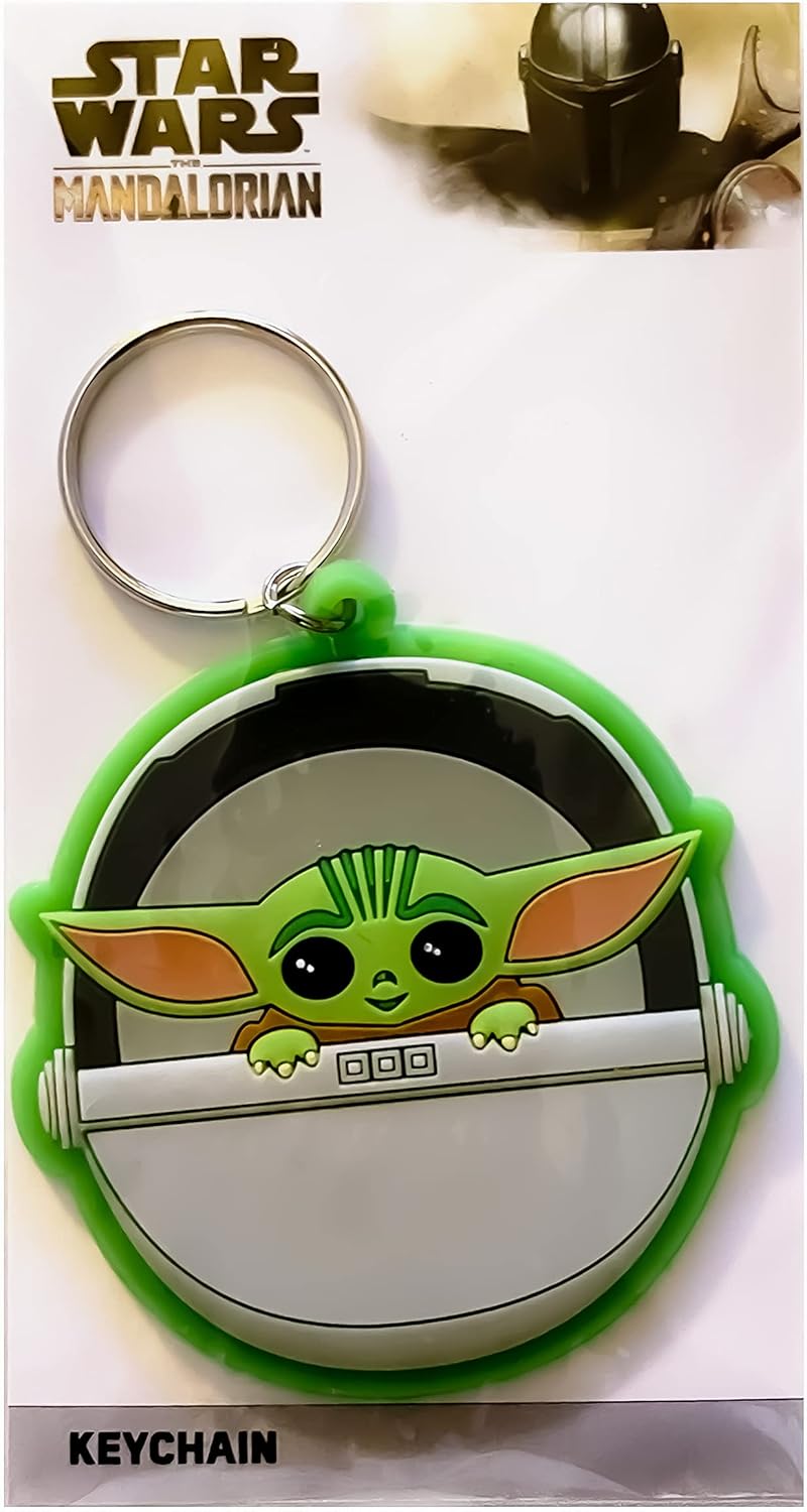 Porte-clés Star Wars Baby Yoda en caoutchouc, The Mandalorian – Image 3