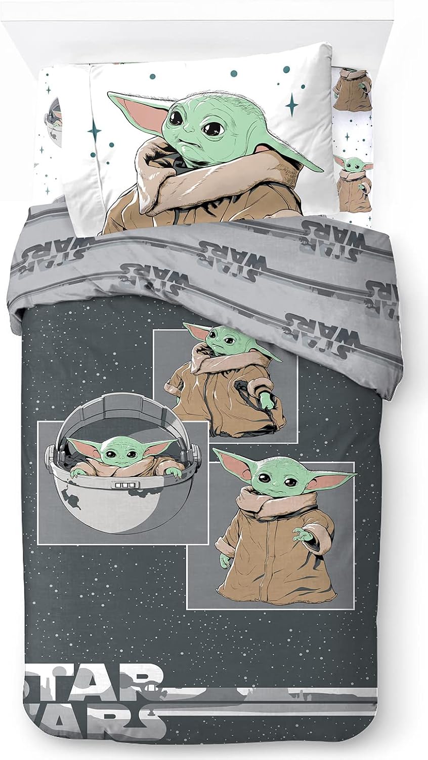 Parure de lit enfant Star Wars The Mandalorian 100% coton
