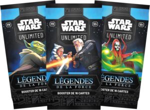 Star Wars Unlimited Légendes de la Force, booster français de 16 cartes dès 12 ans