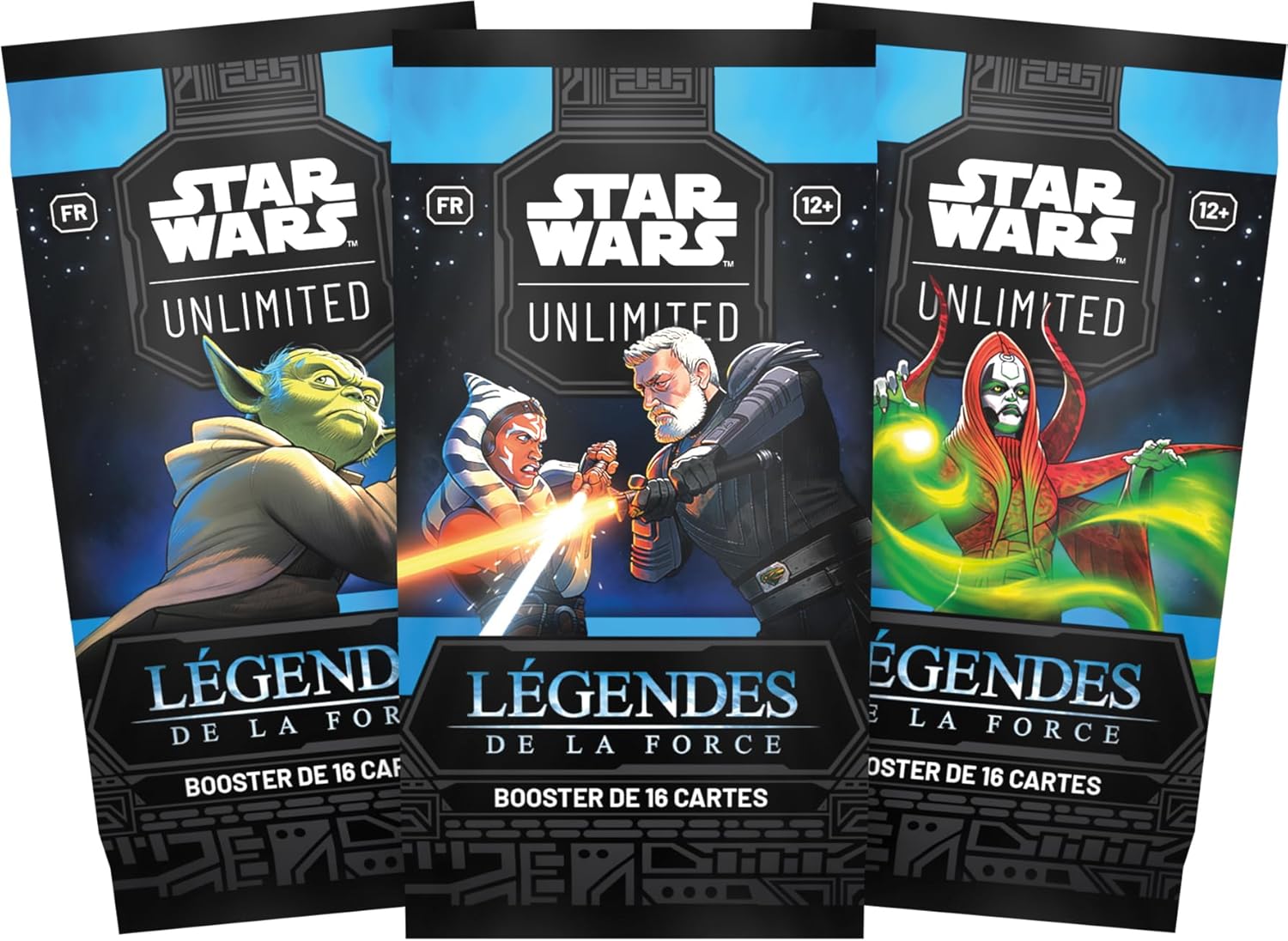 Star Wars Unlimited Légendes de la Force, booster français de 16 cartes dès 12 ans