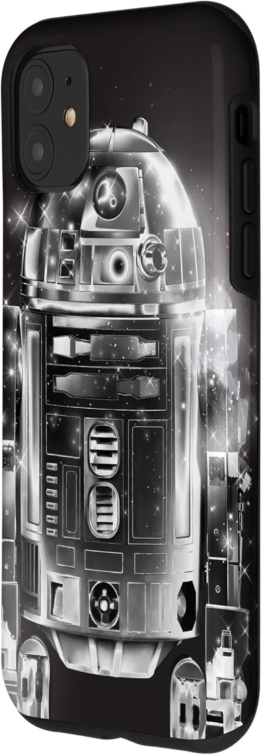 Coque Star Wars R2-D2 Retro Galaxy noire pour iPhone 11 – Image 2