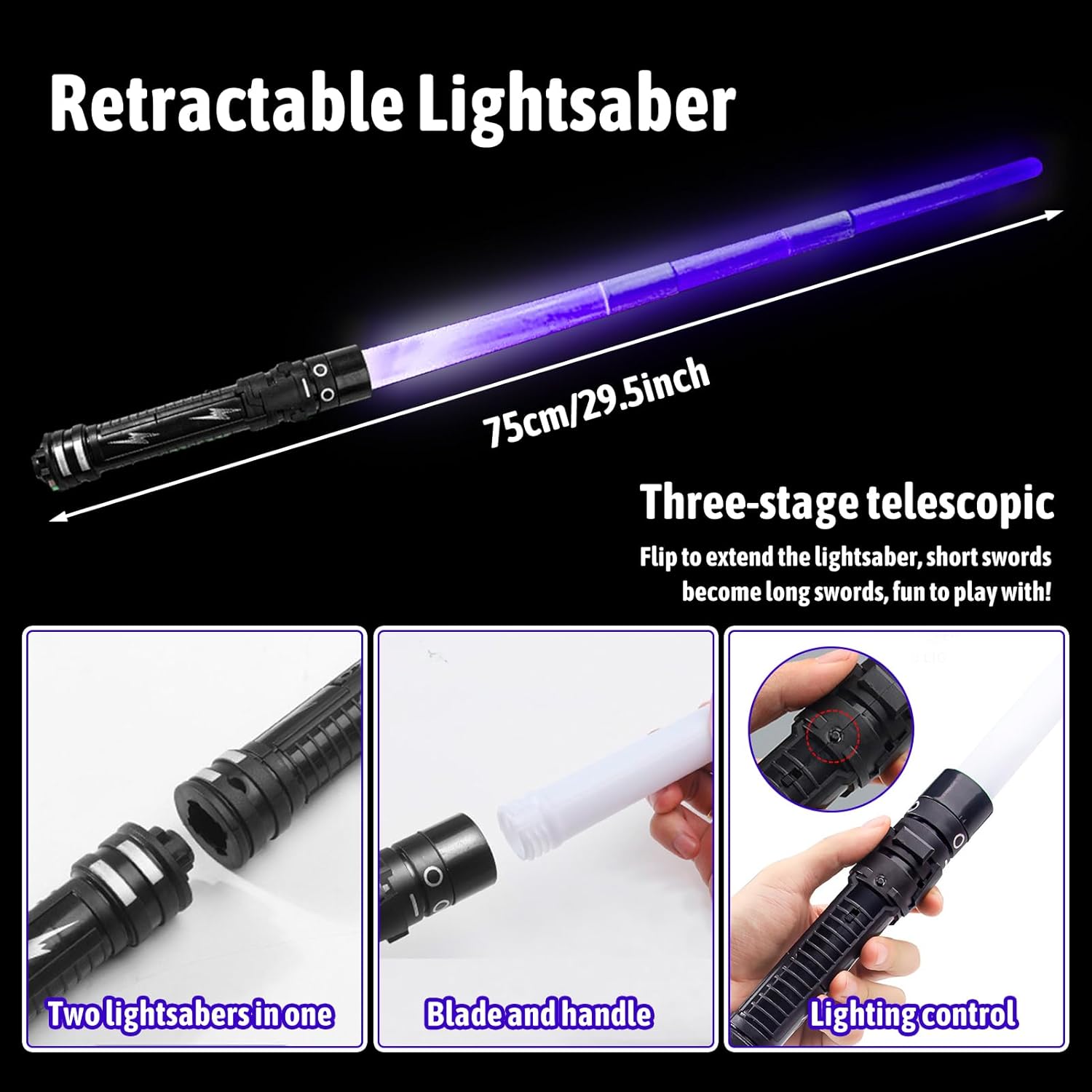 Cape Jedi adulte Star Wars avec capuche, sabre laser et collier – Image 3