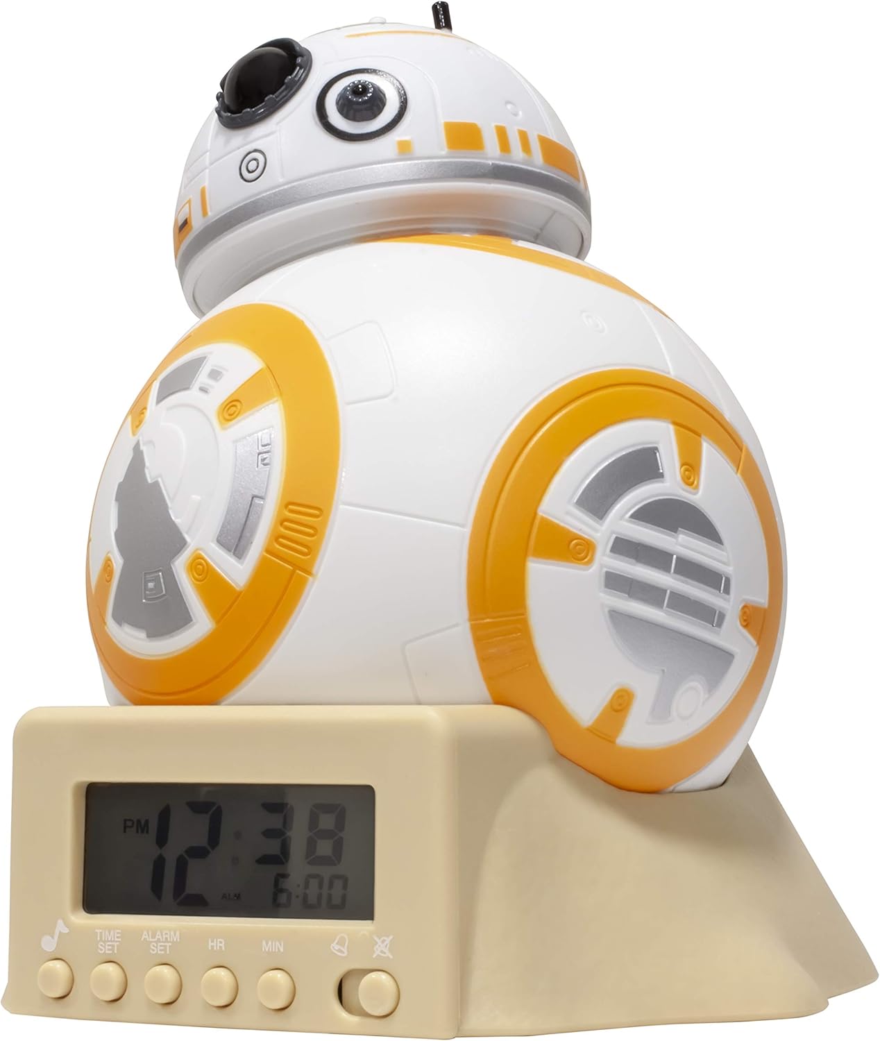 Réveil veilleuse BB-8 Star Wars avec sons du personnage, 14 cm – Image 2