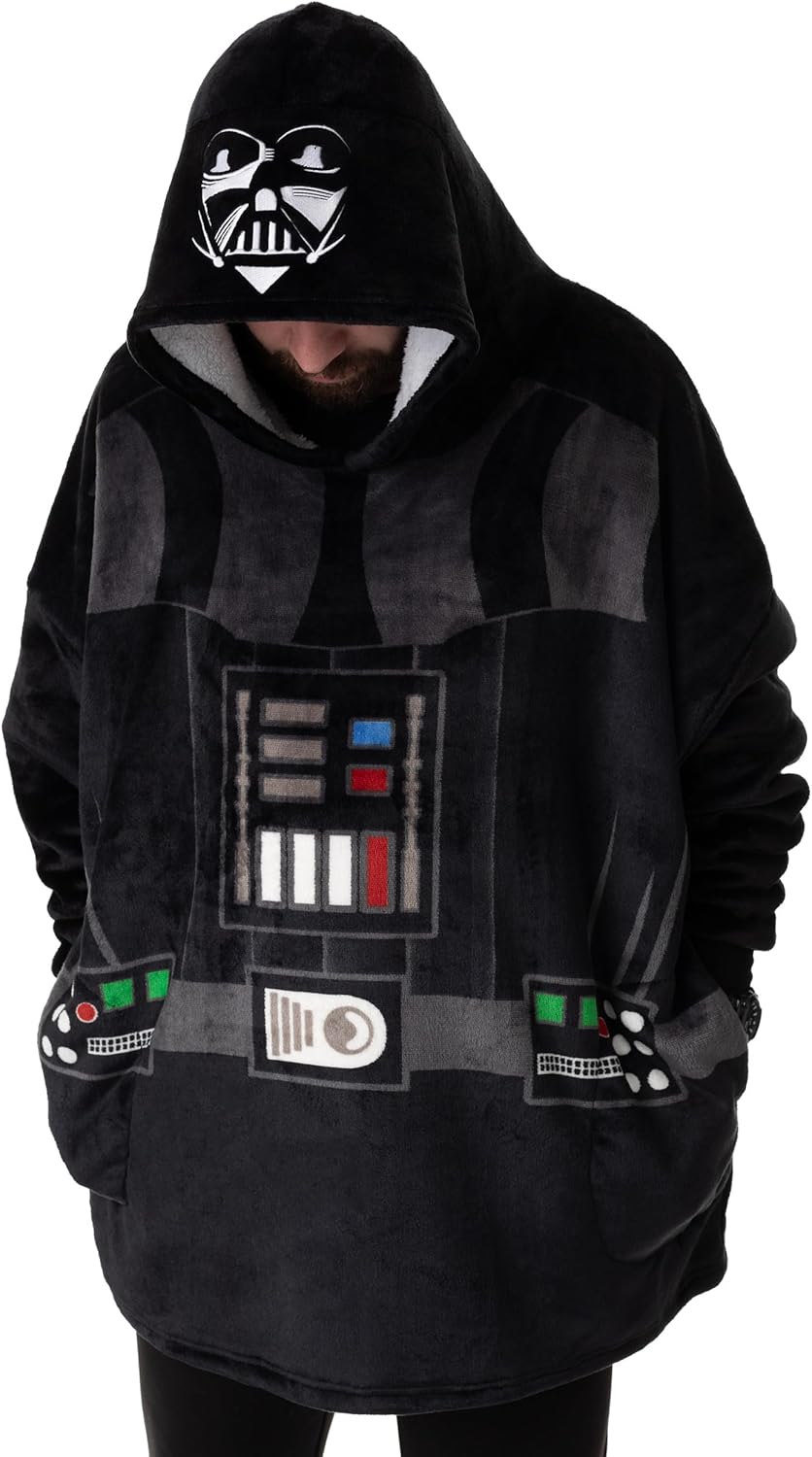 Sweat couverture à capuche Star Wars Darth Vader doublé Sherpa