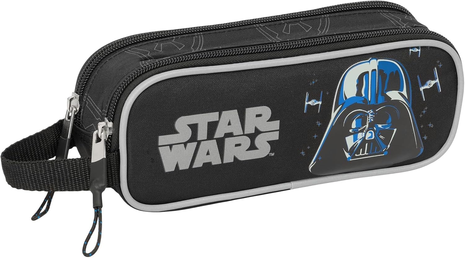 Trousse double Star Wars Rebellion noire 21 x 6 x 8 cm