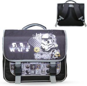 Cartable primaire Star Wars 38 noir et gris grand rangement