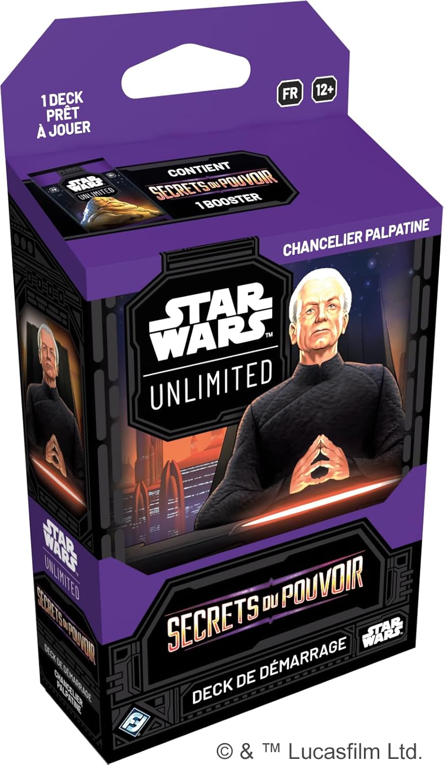 Star Wars Unlimited Secrets du Pouvoir, deck de démarrage Chancelier Palpatine version française