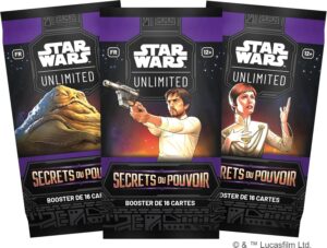 Booster Star Wars™ Unlimited Secrets du Pouvoir, 16 cartes en version française