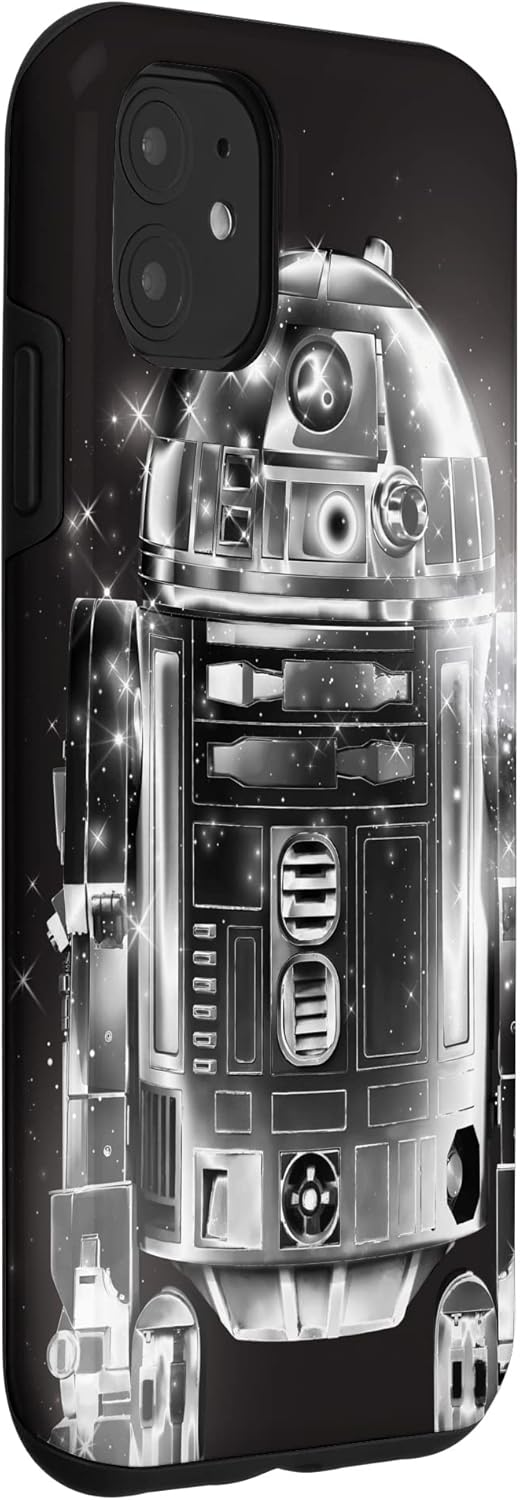Coque Star Wars R2-D2 Retro Galaxy noire pour iPhone 11 – Image 3