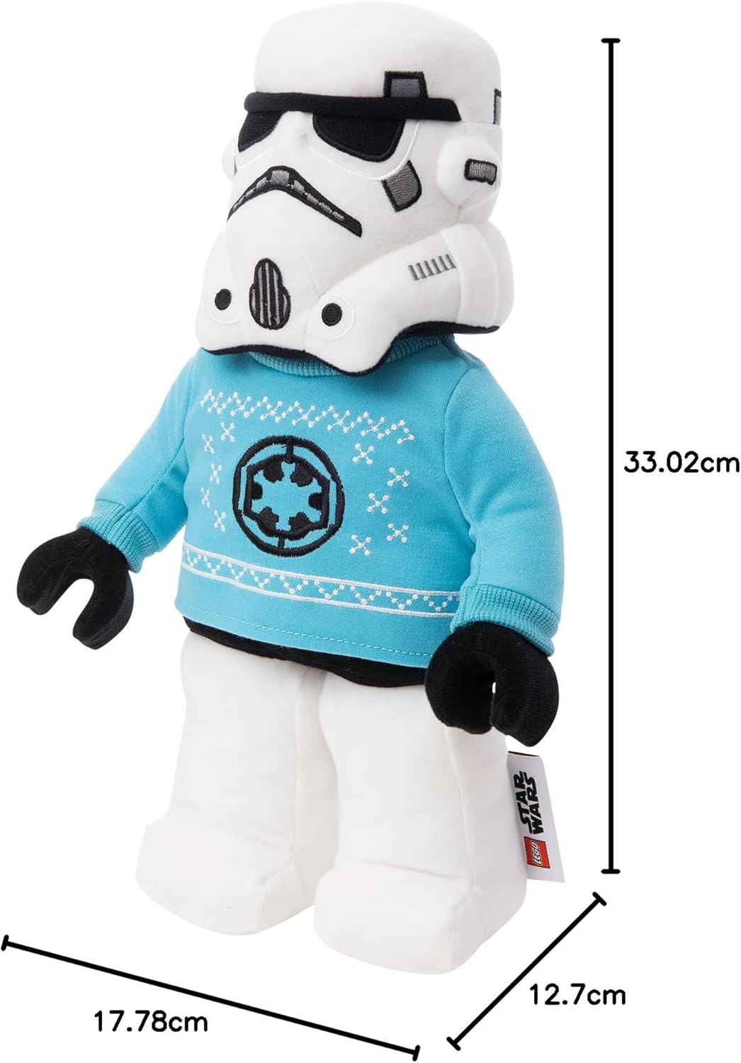 Stormtrooper Star Wars en peluche de fêtes avec pull bleu ciel, 12 – Image 6
