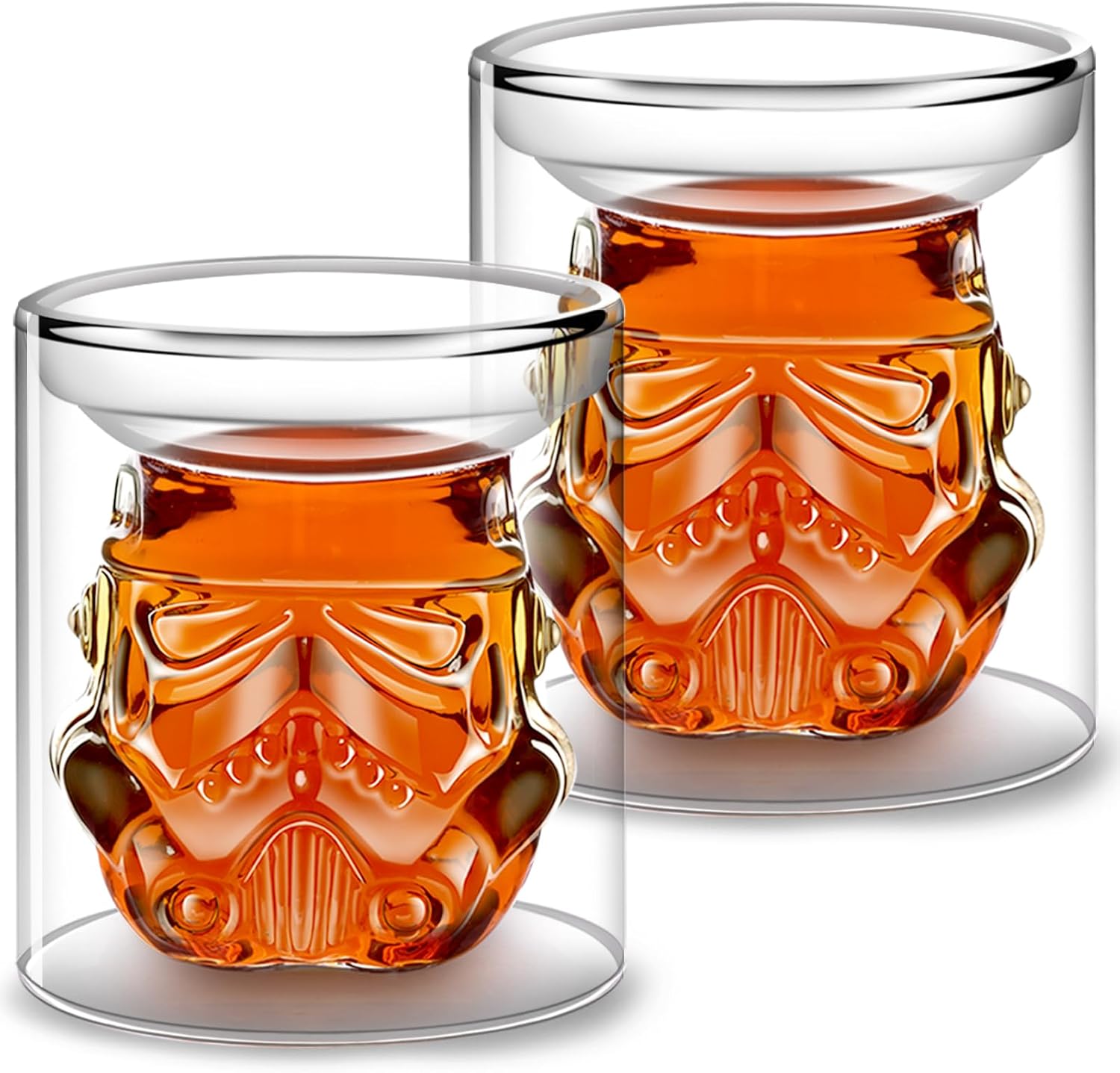 Verres à whisky Star Wars Stormtrooper double paroi, lot de 2 - 150 ml