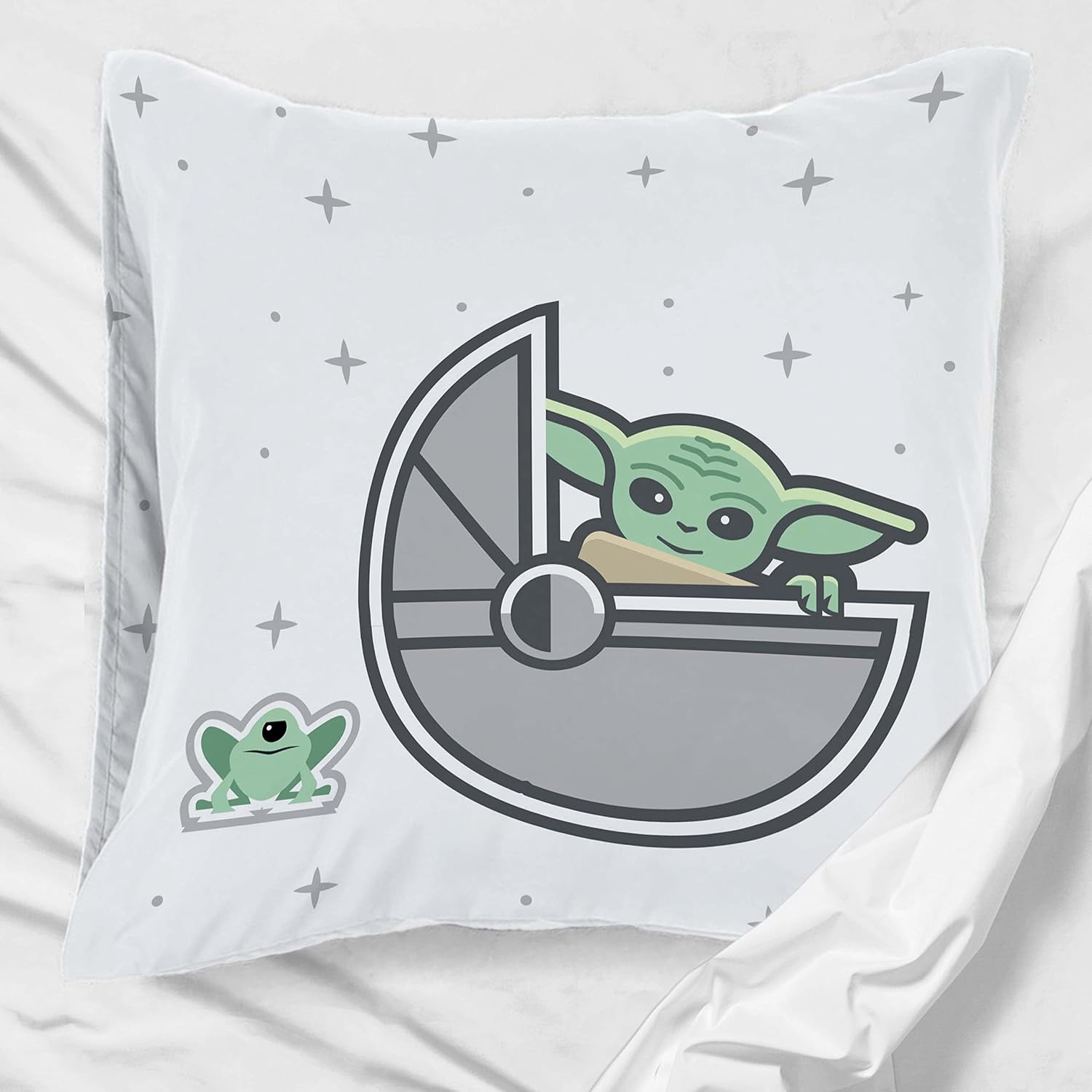 Set de 2 taies d'oreiller Star Wars Mandalorian réversibles 65x65 cm en 100% coton – Image 6