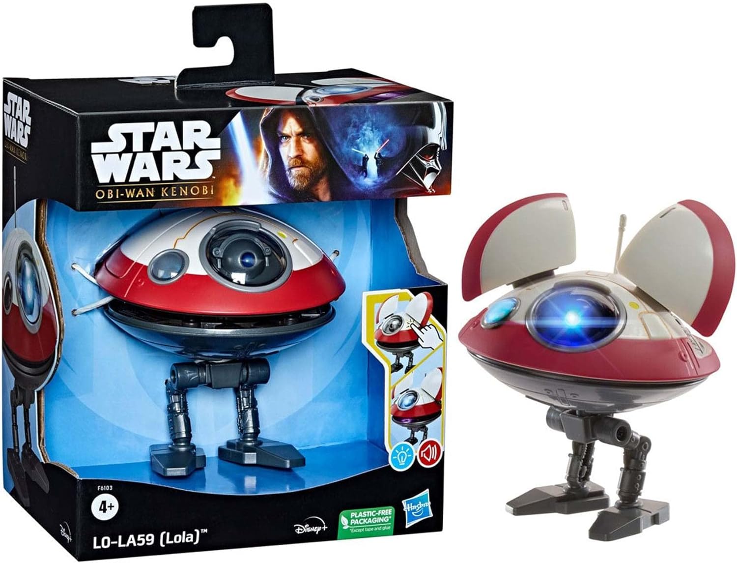 Figurine interactive Star Wars L0-LA59 (Lola), inspirée d’Obi-Wan Kenobi – Image 3