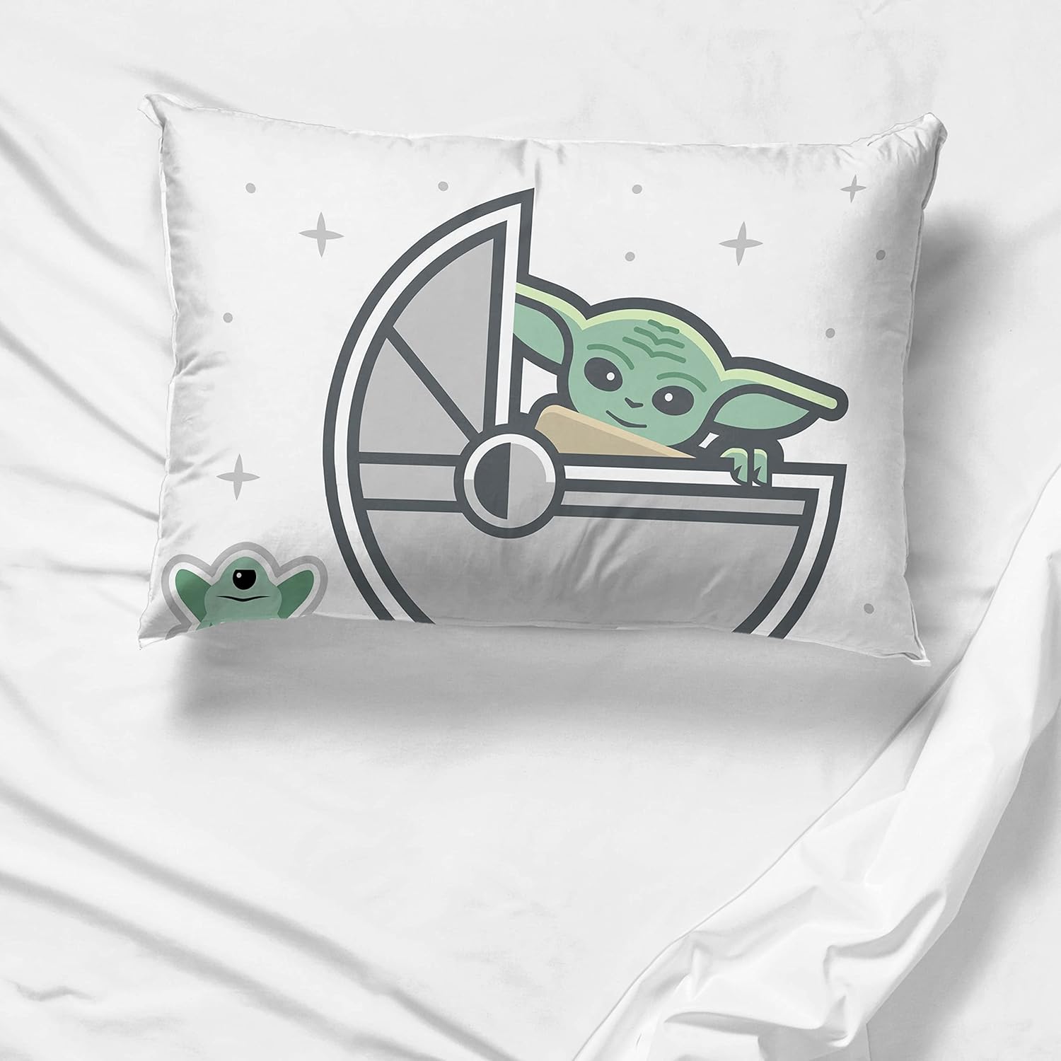 Taies d’oreiller Star Wars The Mandalorian The Cutest Bounty en 100 % coton, lot de 2 – Image 6