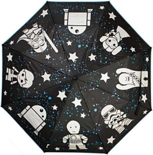 Parapluie télescopique Star Wars à changement de couleur