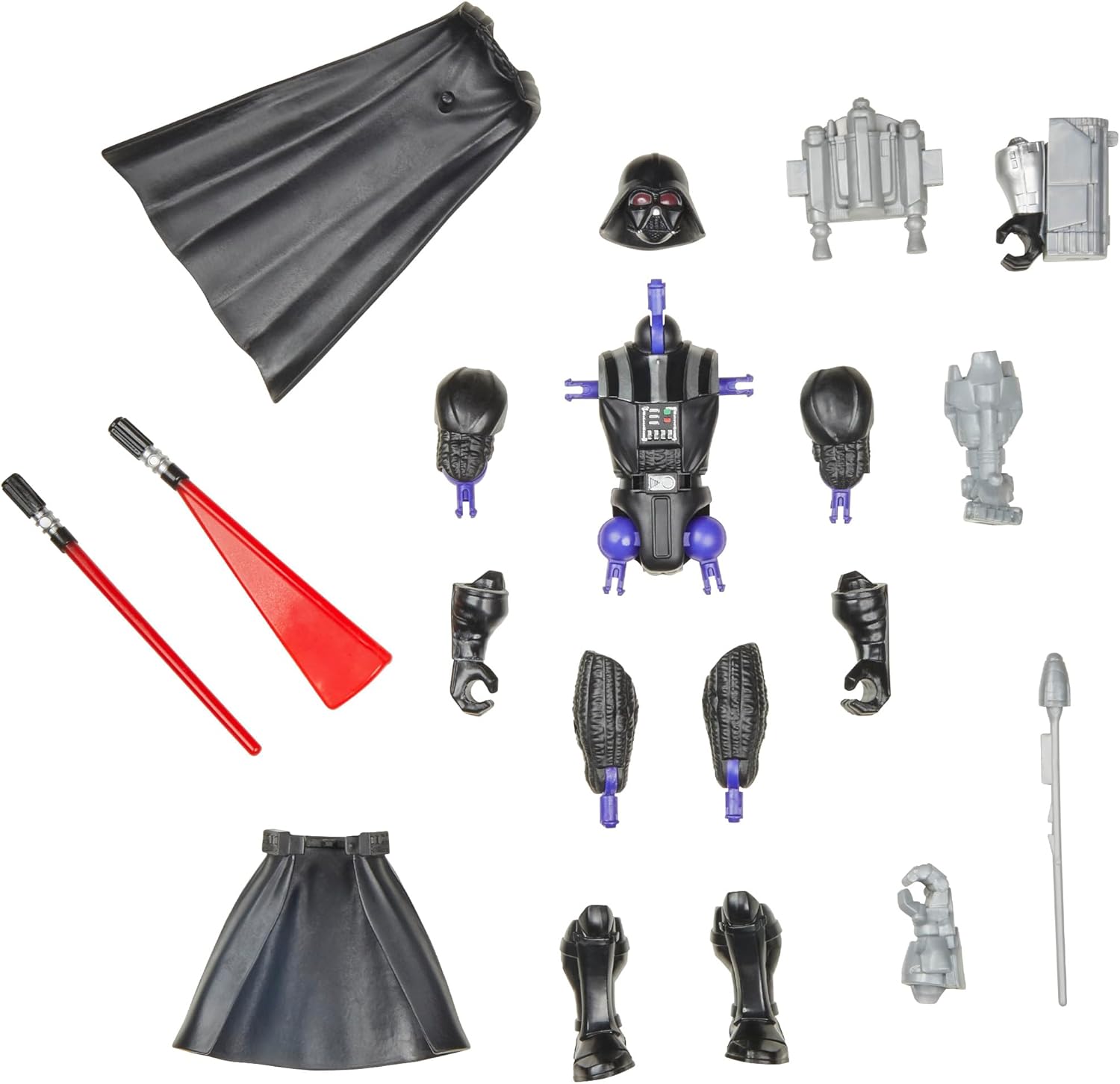 Figurine personnalisable Dark Vador Star Wars MixMashers Deluxe avec 4 pièces – Image 5