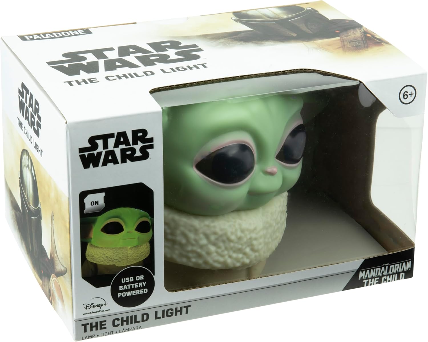 Lampe de bureau Grogu Star Wars, figurine lumineuse 3D 15 cm – Image 5