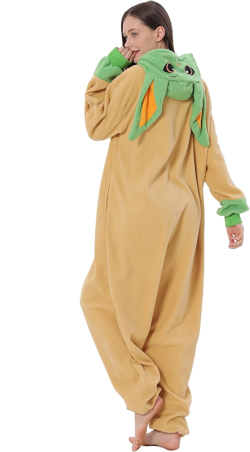 Kigurumi Star Wars Yoda adulte en polaire – Image 3