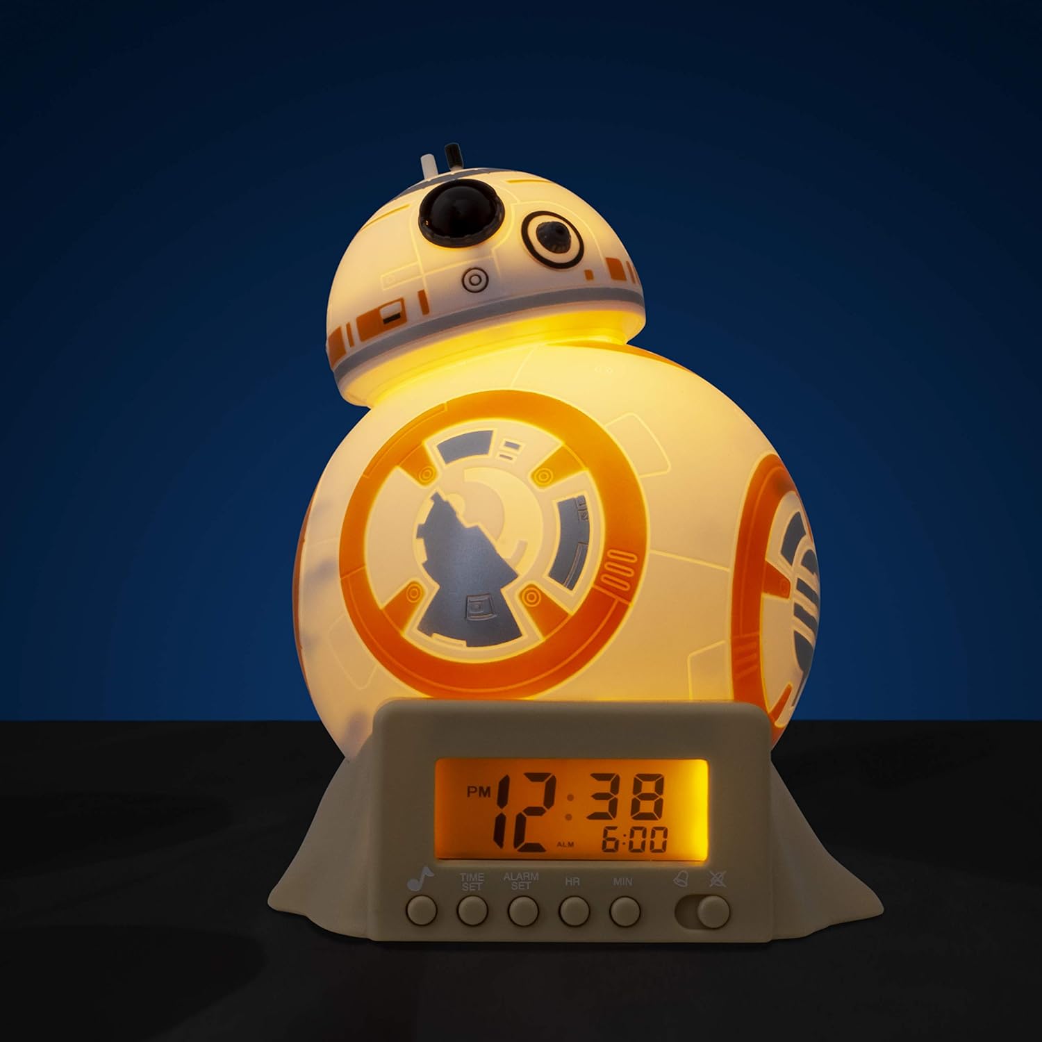 Réveil veilleuse BB-8 Star Wars avec sons du personnage, 14 cm – Image 3