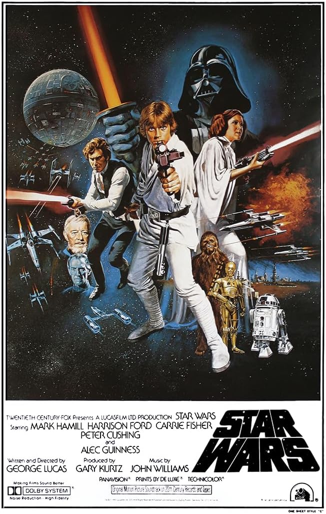 Affiche Star Wars style américain C en format 61 x 91,5