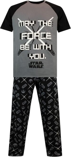 Pyjama homme Star Wars avec slogan May The Force Be With You