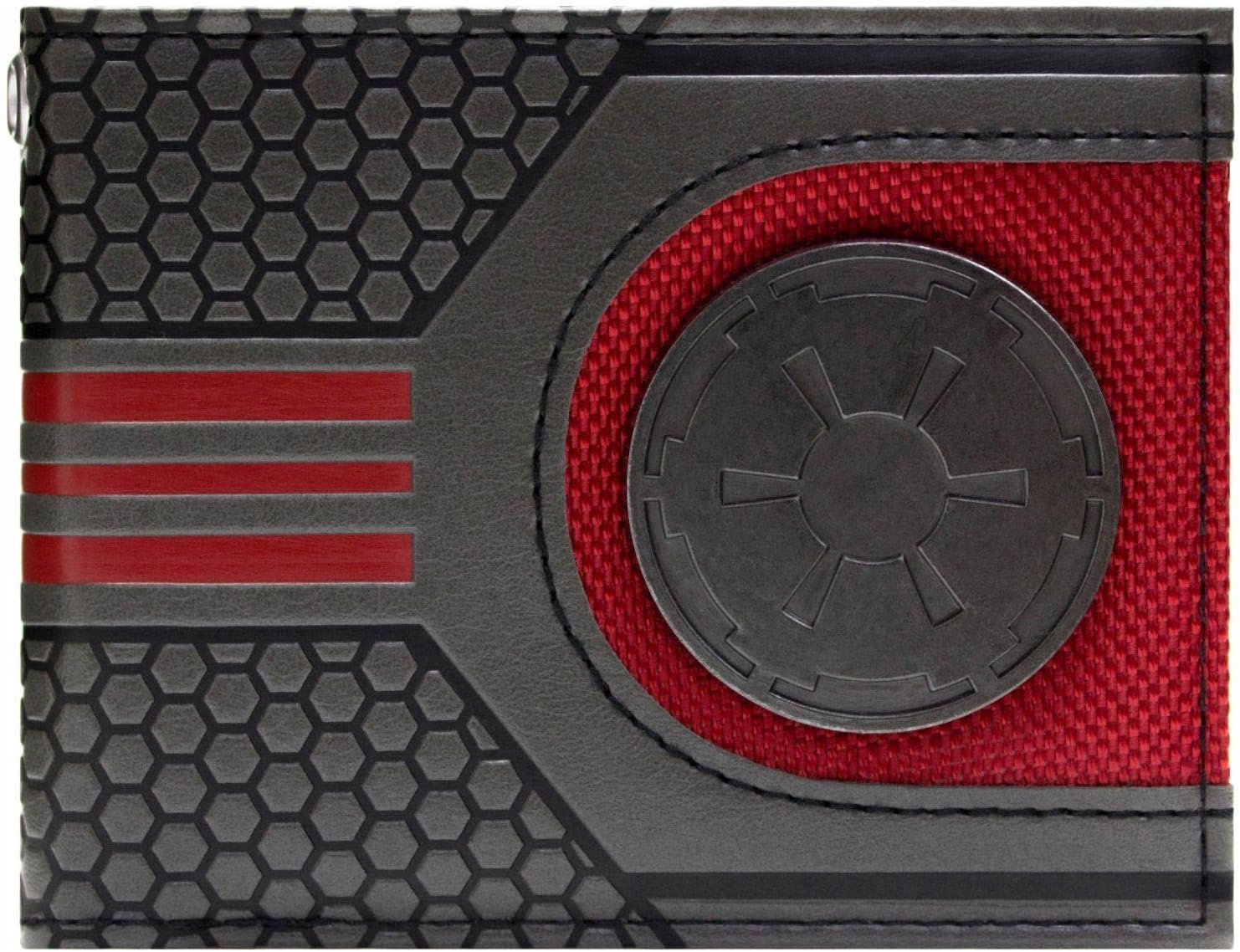 Porte-cartes bi-fold Star Wars Empire Galactique avec porte-ID argent