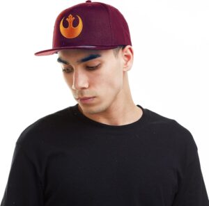 Casquette de baseball homme Star Wars Rebel rouge en 100 % coton
