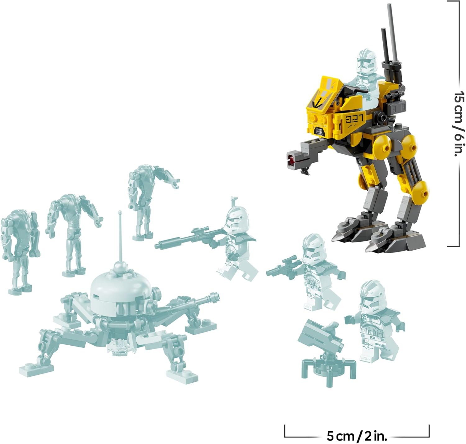 LEGO Star Wars 75431 Pack de combat du 327e Corps avec 4 minifigurines et AT-RT – Image 7