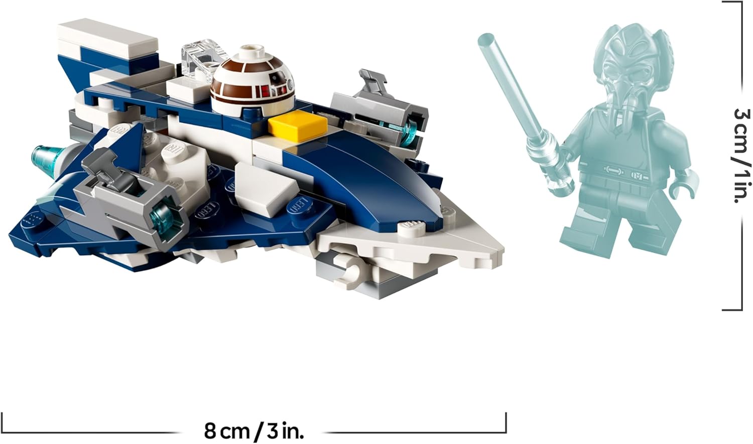 Plo Koon LEGO Star Wars Microfighter 75400 avec 2 fusils à tenons – Image 7