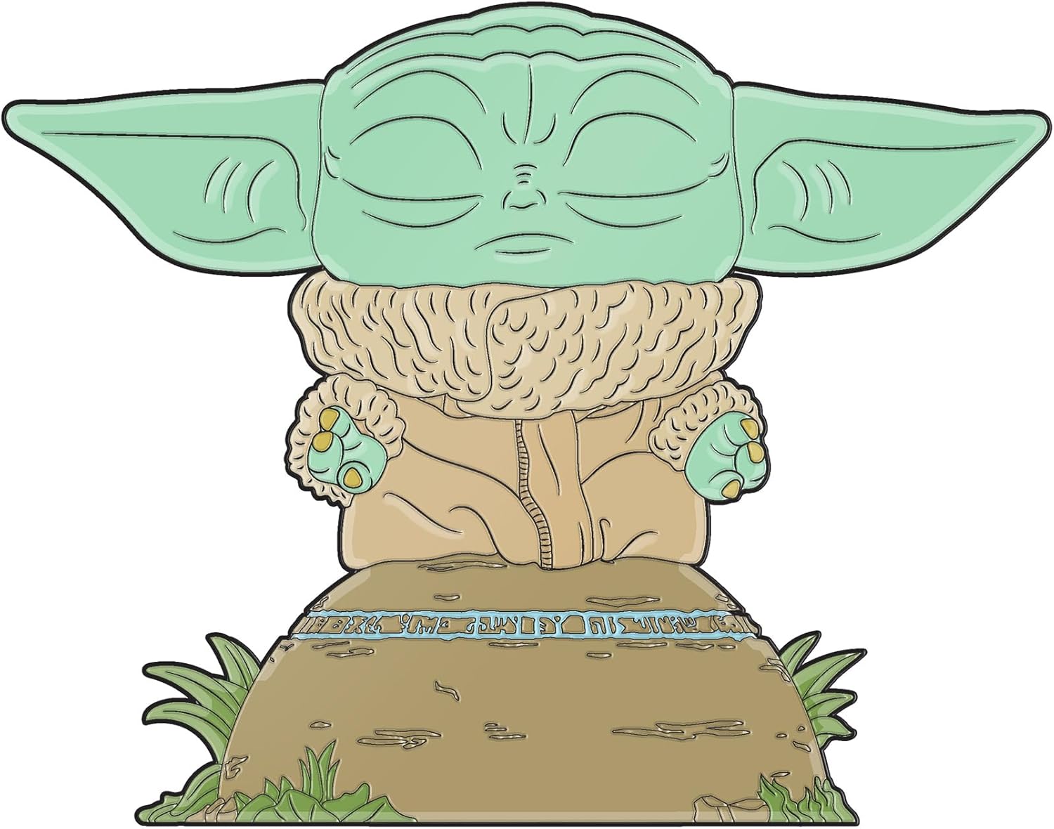 Pin en émail grand format Grogu The Child Star Wars, collection The Mandalorian