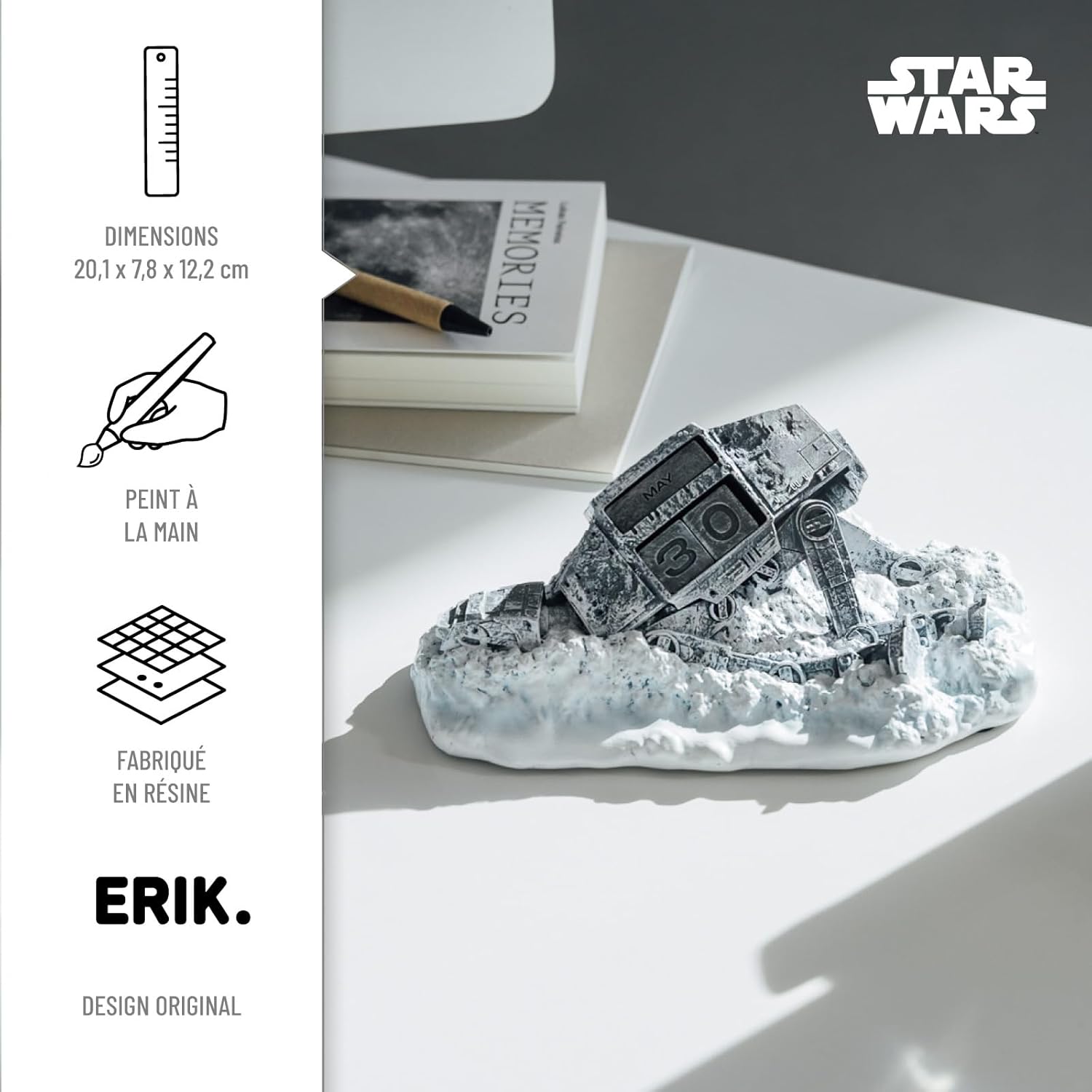 Calendrier perpétuel Star Wars AT-AT figurine 3D – Image 2