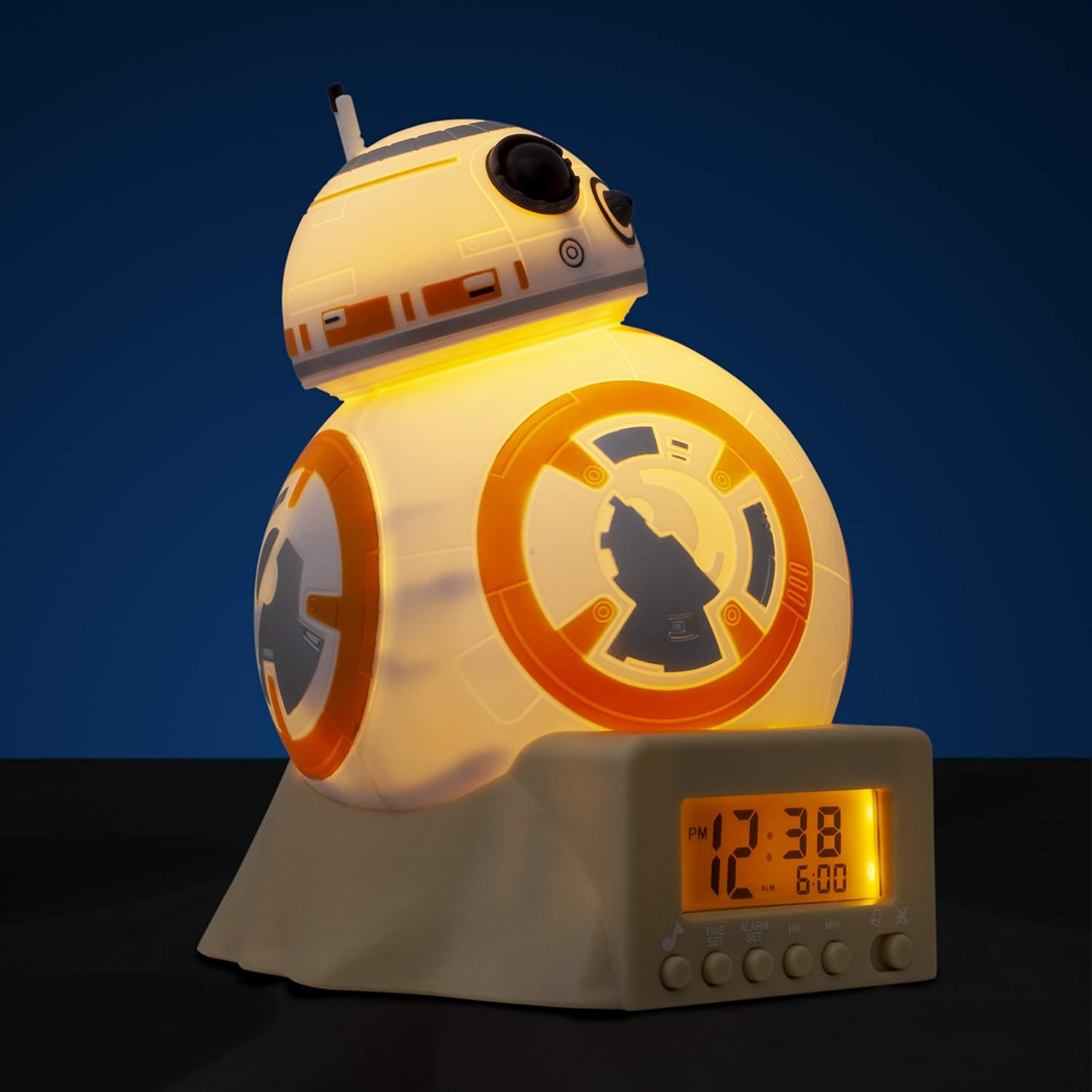 Réveil veilleuse BB-8 Star Wars avec sons du personnage, 14 cm – Image 5