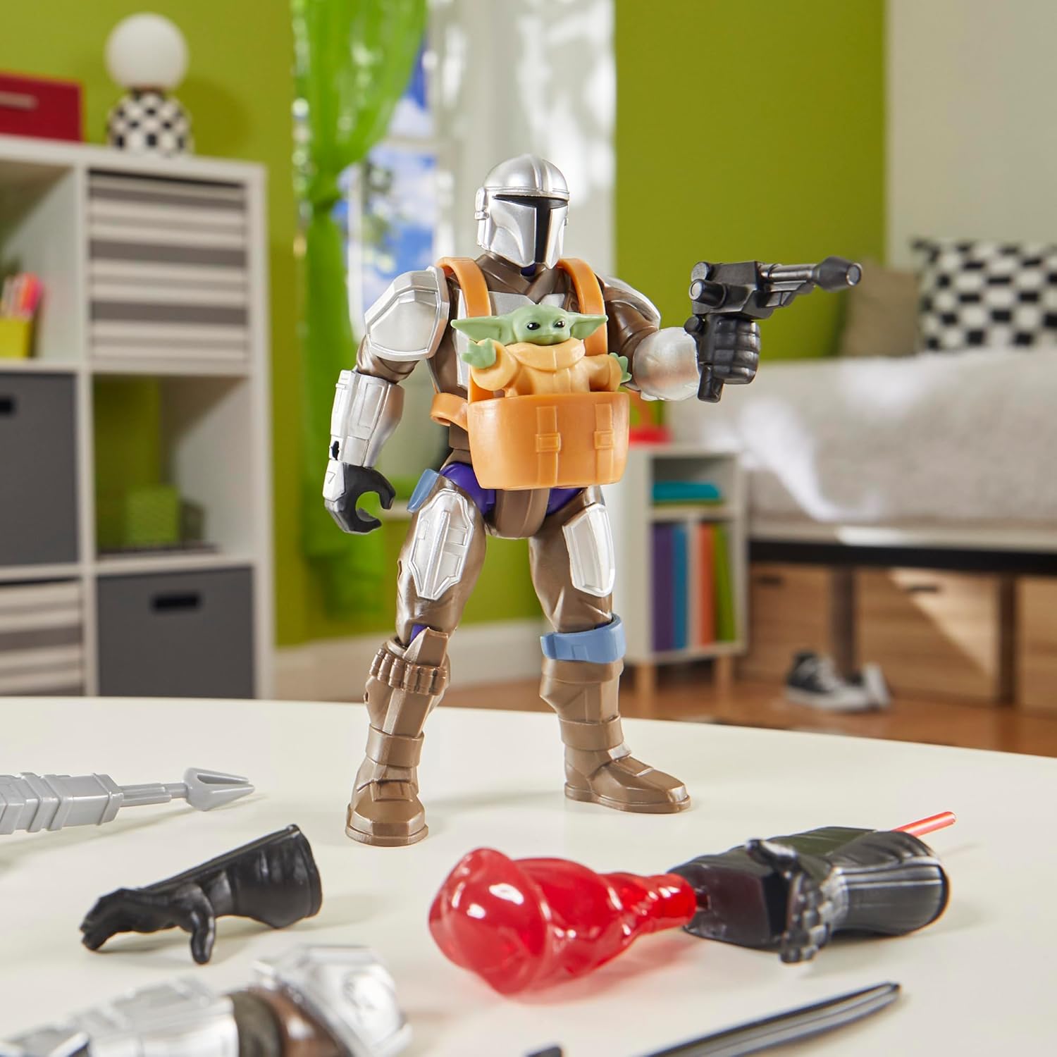 Figurine Deluxe MixMashers Star Wars Mandalorien et Grogu personnalisable – Image 6