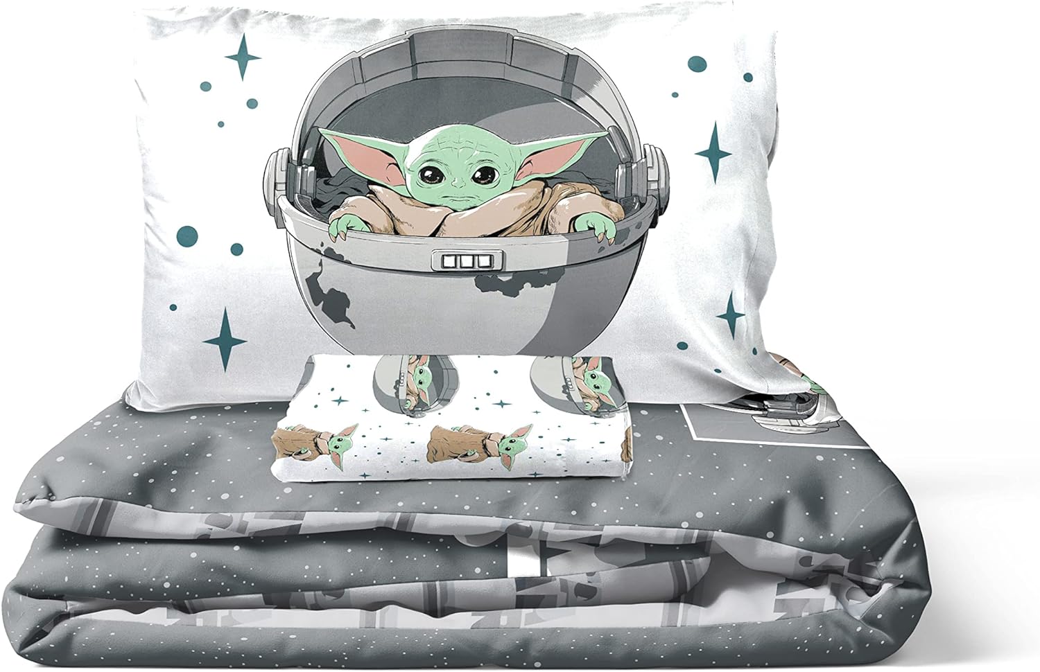 Parure de lit enfant Star Wars The Mandalorian 100% coton – Image 6
