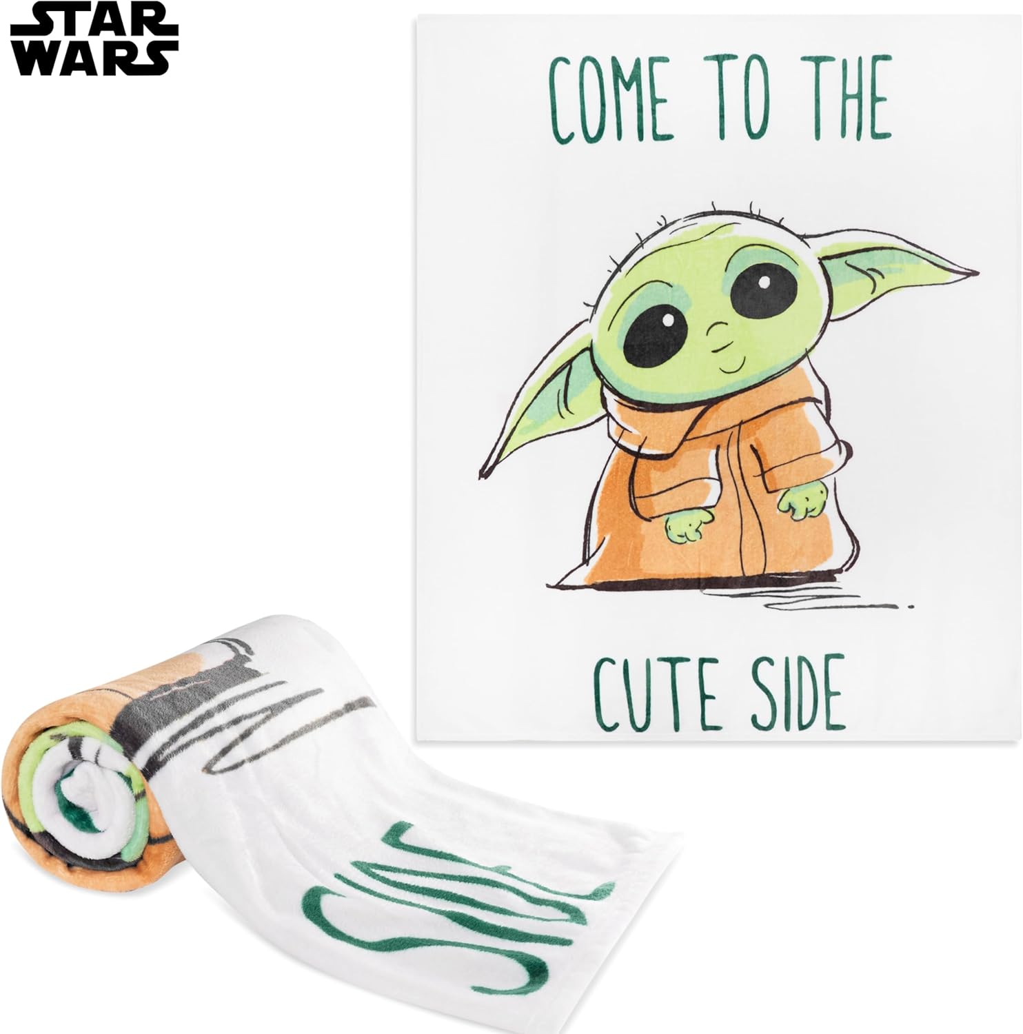 Plaid polaire Disney Baby Yoda vert 150 x 130 cm – Image 6