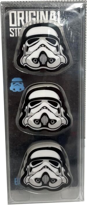Lot de 3 gommes Star Wars L'original Stormtrooper