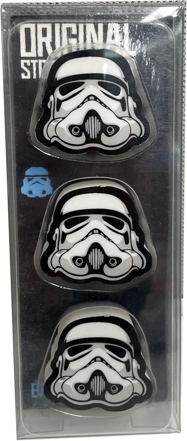 Lot de 3 gommes Star Wars L'original Stormtrooper