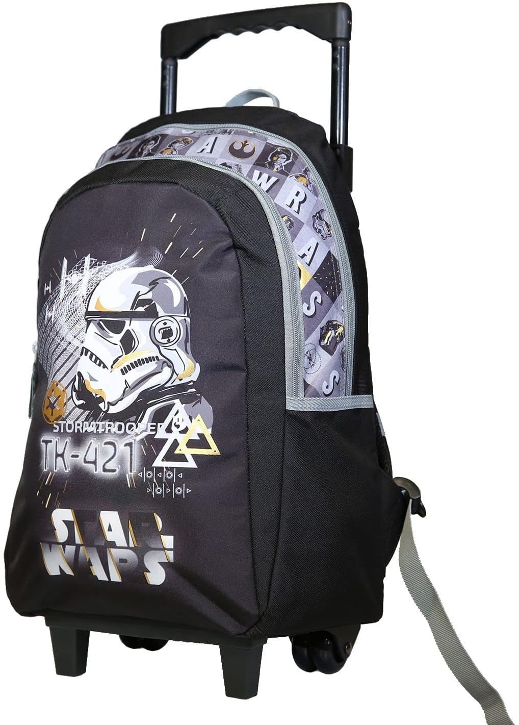 Sac à dos à roulettes Disney Star Wars Stormtrooper noir, 2 compartiments – Image 2