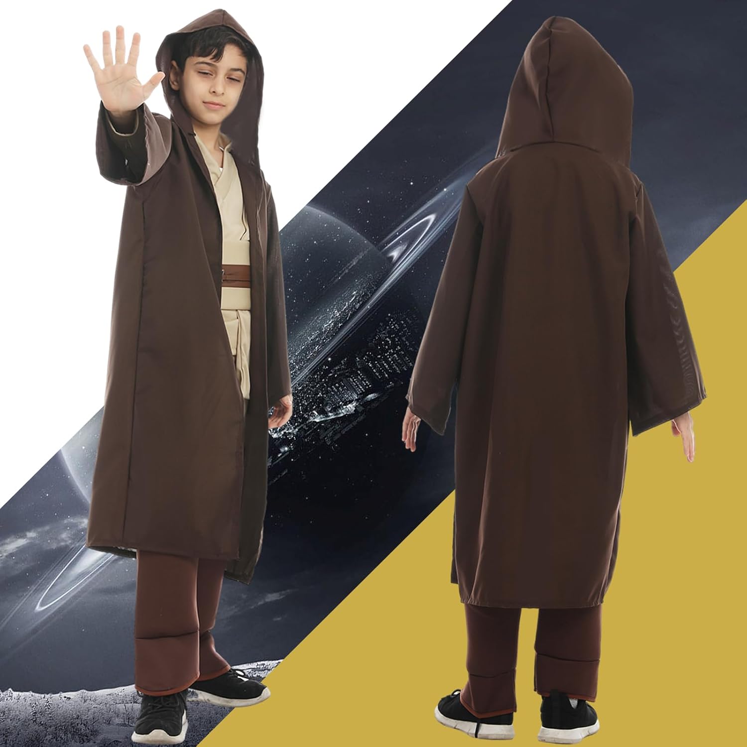 Robe Jedi Star Wars à capuche pour enfant – Image 5