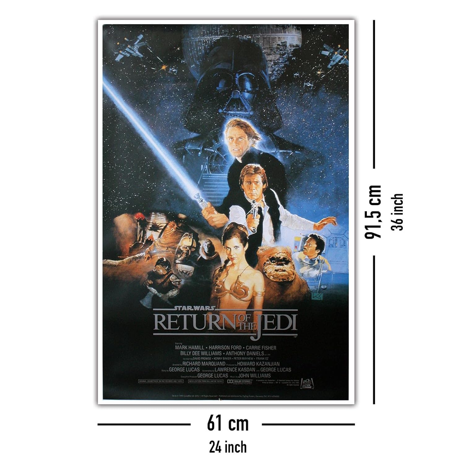 Affiche Star Wars Return of the Jedi Style B, format 61 cm x 91,5 cm – Image 5