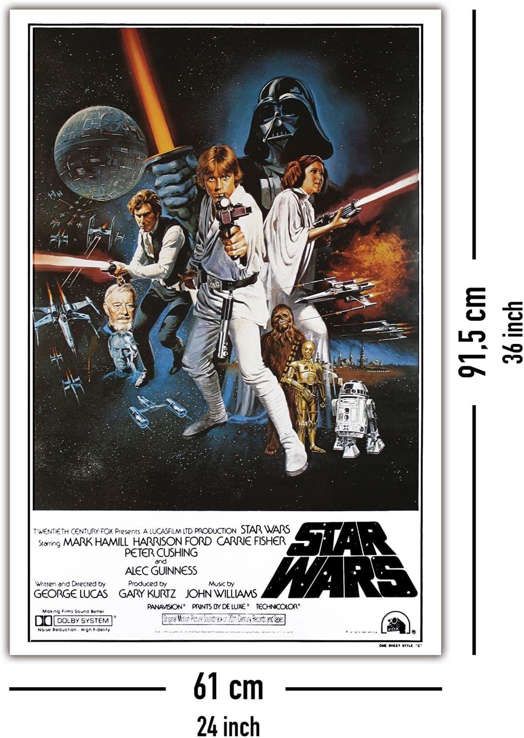 Affiche Star Wars style américain C en format 61 x 91,5 – Image 5