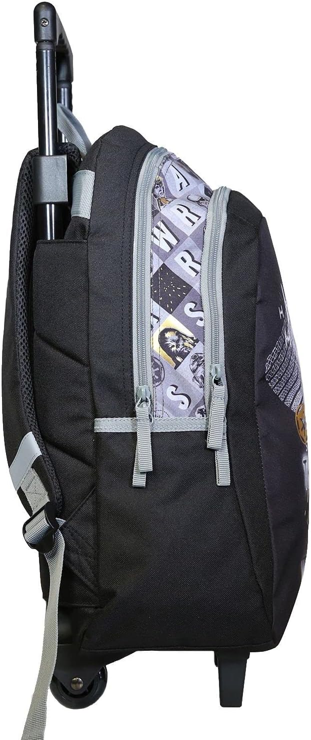Sac à dos à roulettes Disney Star Wars Stormtrooper noir, 2 compartiments – Image 3