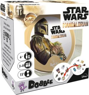 Dobble Star Wars The Mandalorian, jeu de cartes familial 2 à 8 joueurs