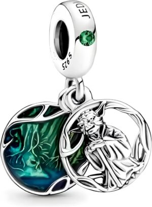 Charm Yoda Star Wars en argent sterling 925 compatible bracelet Pandora
