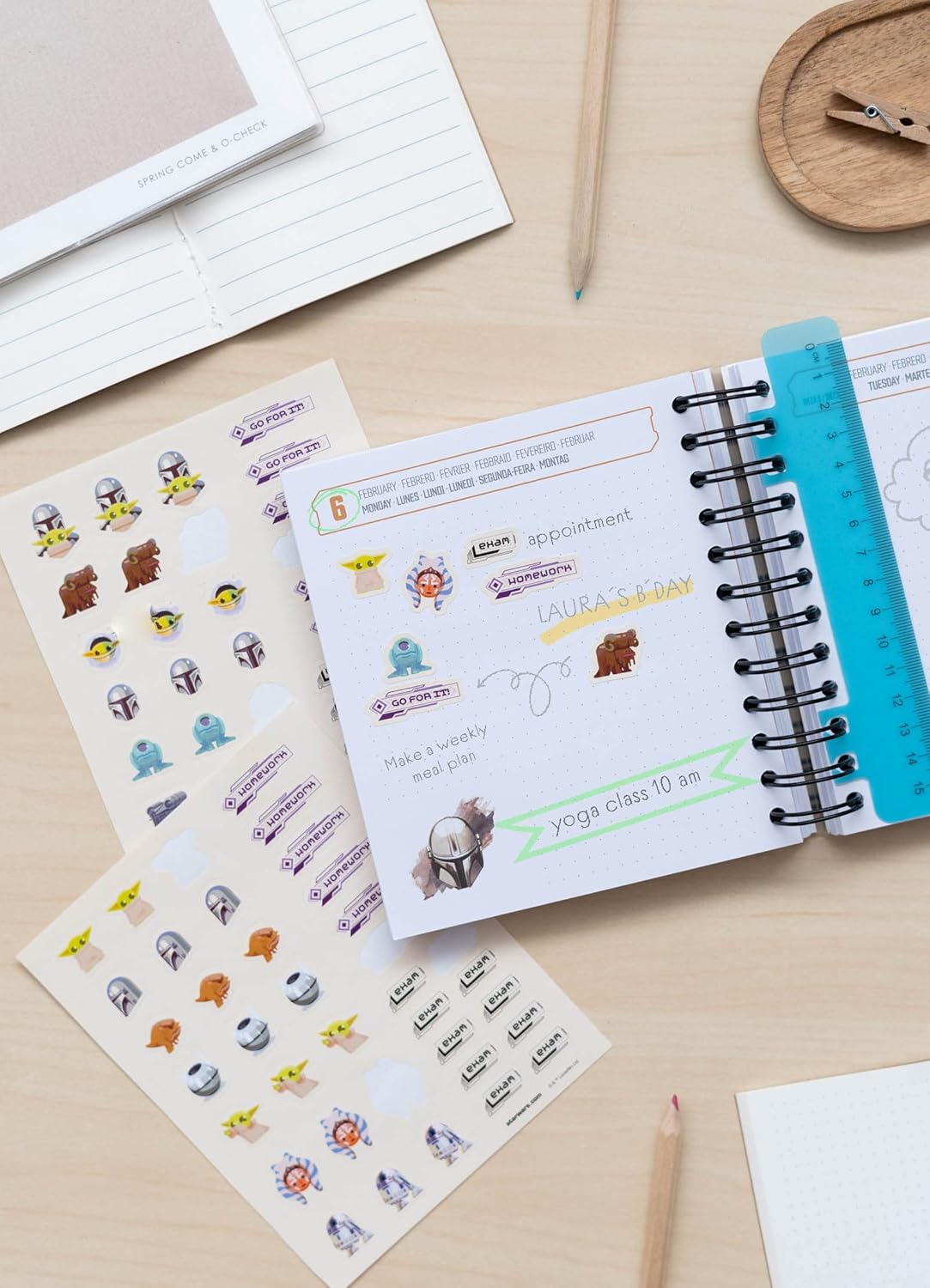 Agenda journalier Star Wars The Mandalorian 2022 2023 pour collège et lycée – Image 6