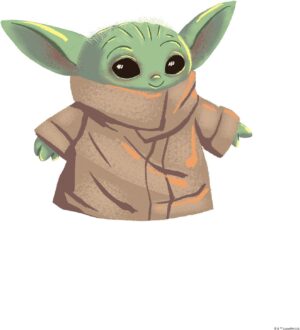 Affiche d'art Star Wars The Child Komar 30 x 40 cm