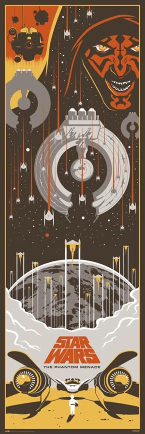Poster de porte Star Wars Épisode I multicolore