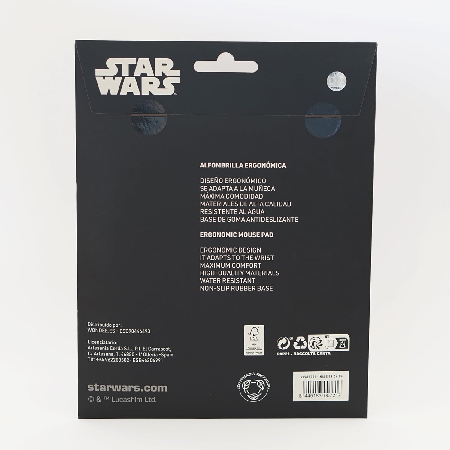 Tapis de souris Disney Star Wars Darth Vader en gel avec repose-poignet – Image 7